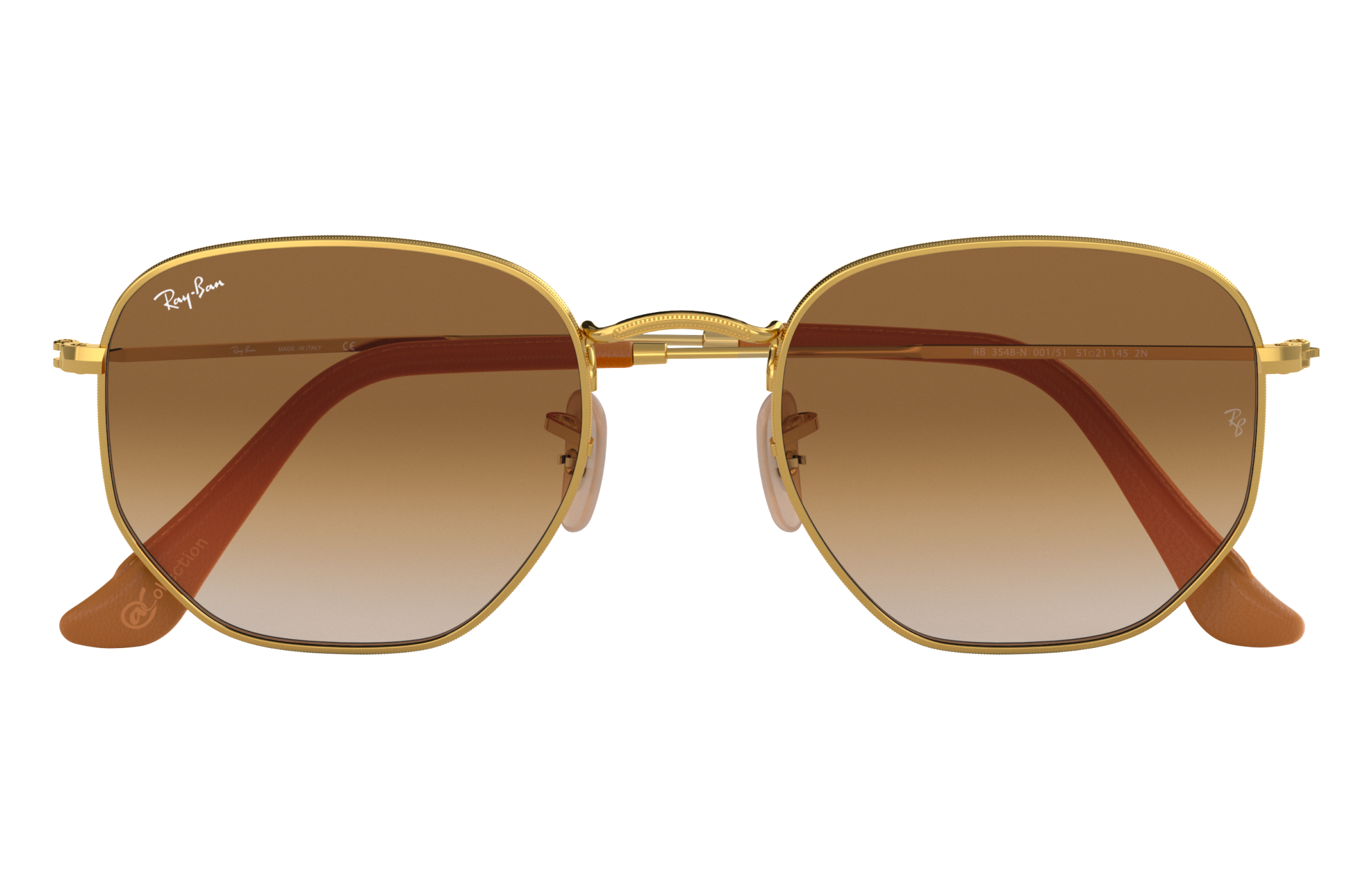 brown hexagon sunglasses