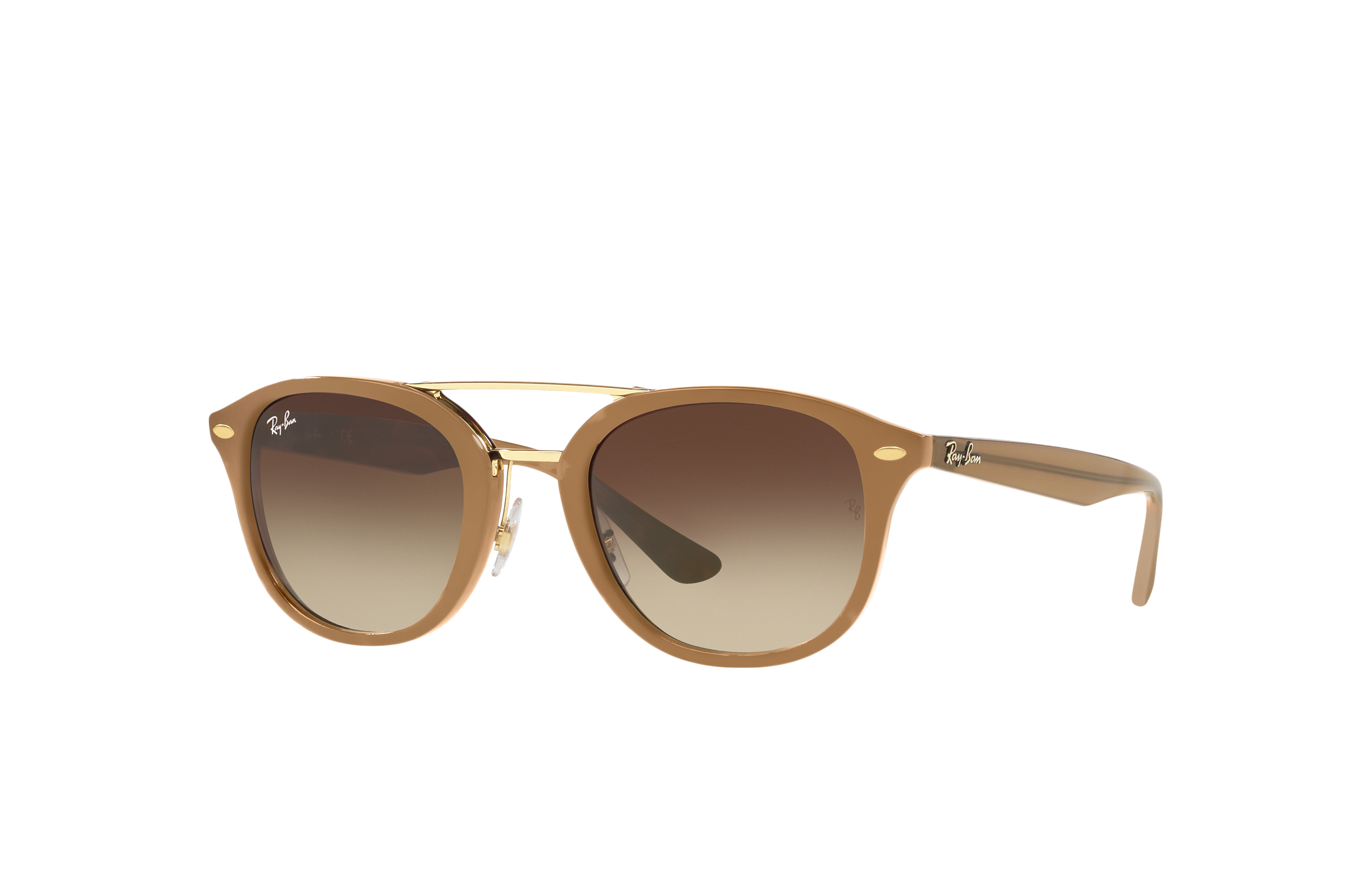 ray ban beige sunglasses