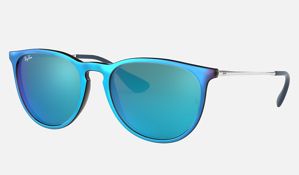 ERIKA CLASSIC Sunglasses in Blue and Blue Mirror - RB4171F | Ray-Ban®