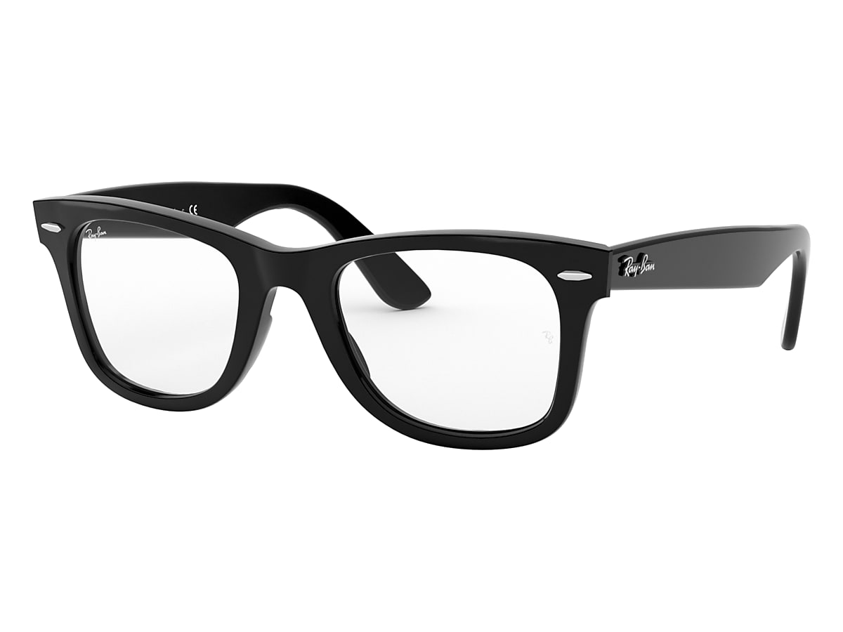 Wayfarer Ease Optics Eyeglasses with Black Frame | Ray-Ban®