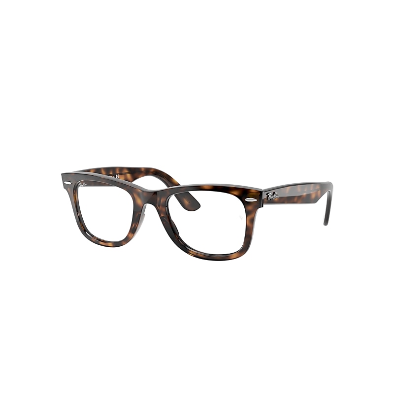 Ray-Ban Wayfarer Ease Optics Eyeglasses Havana Frame Clear Lenses Polarized 50-22
