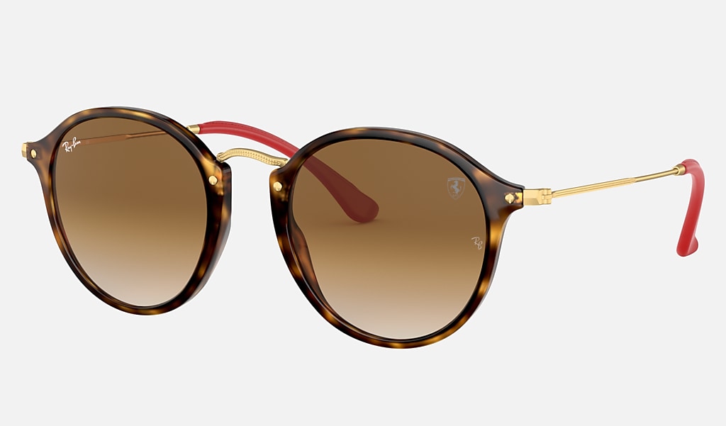 Rb2447nm Scuderia Ferrari Collection Sunglasses in Tortoise and Light Brown  | Ray-Ban®