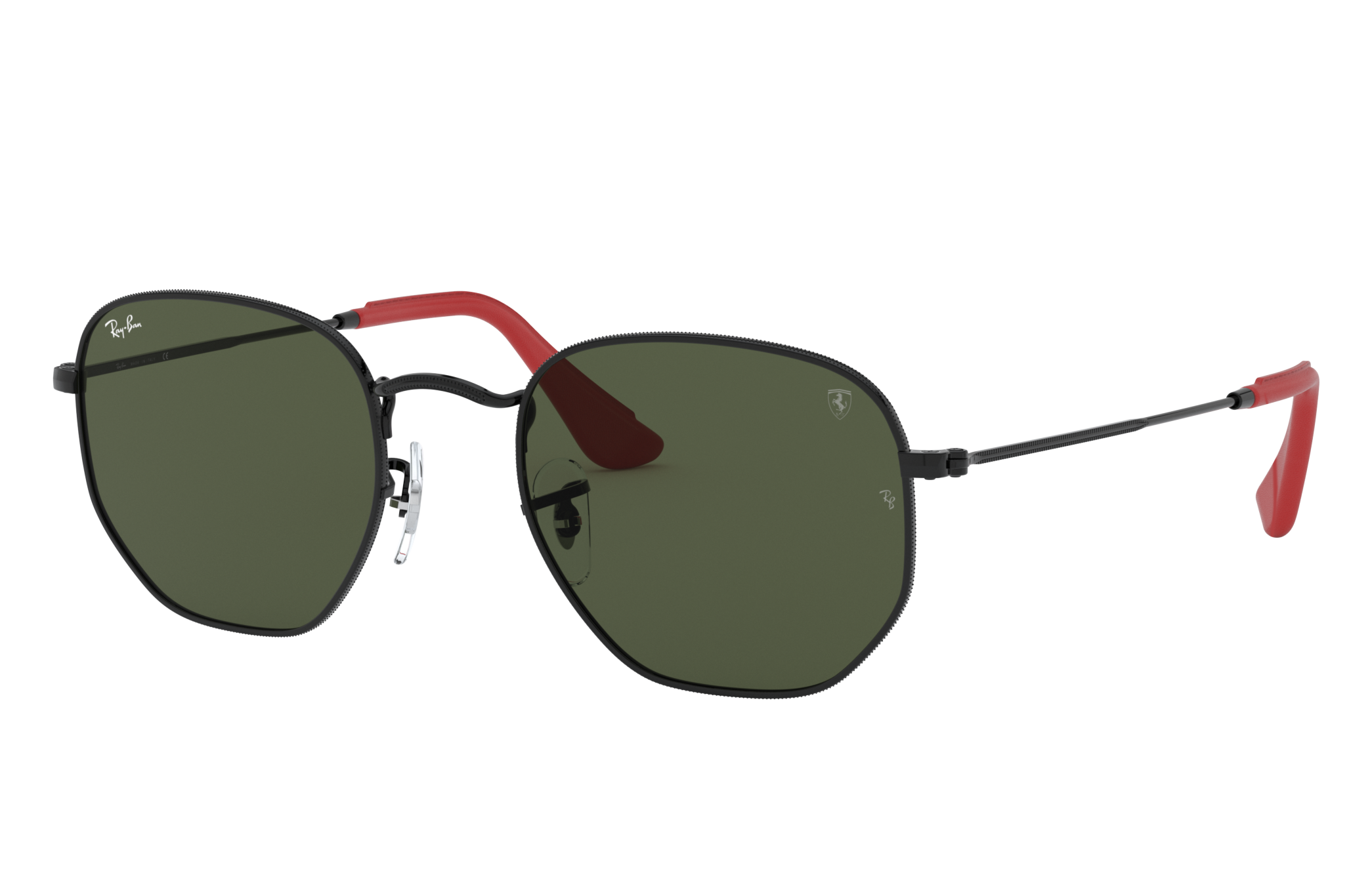 Rb3548nm Scuderia Ferrari Collection Sunglasses in Black and Green | Ray-Ban ®