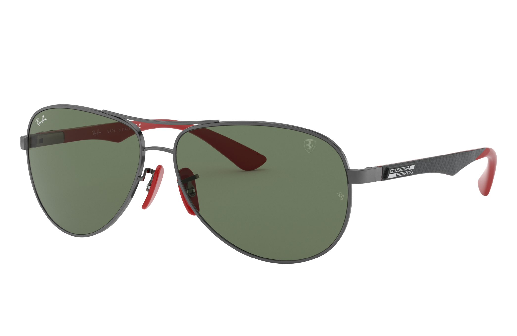 Amazon.com: Ray-Ban RB4302M Scuderia Ferrari Collection Square Sunglasses,  Black/Dark Green, 62 mm : Automotive