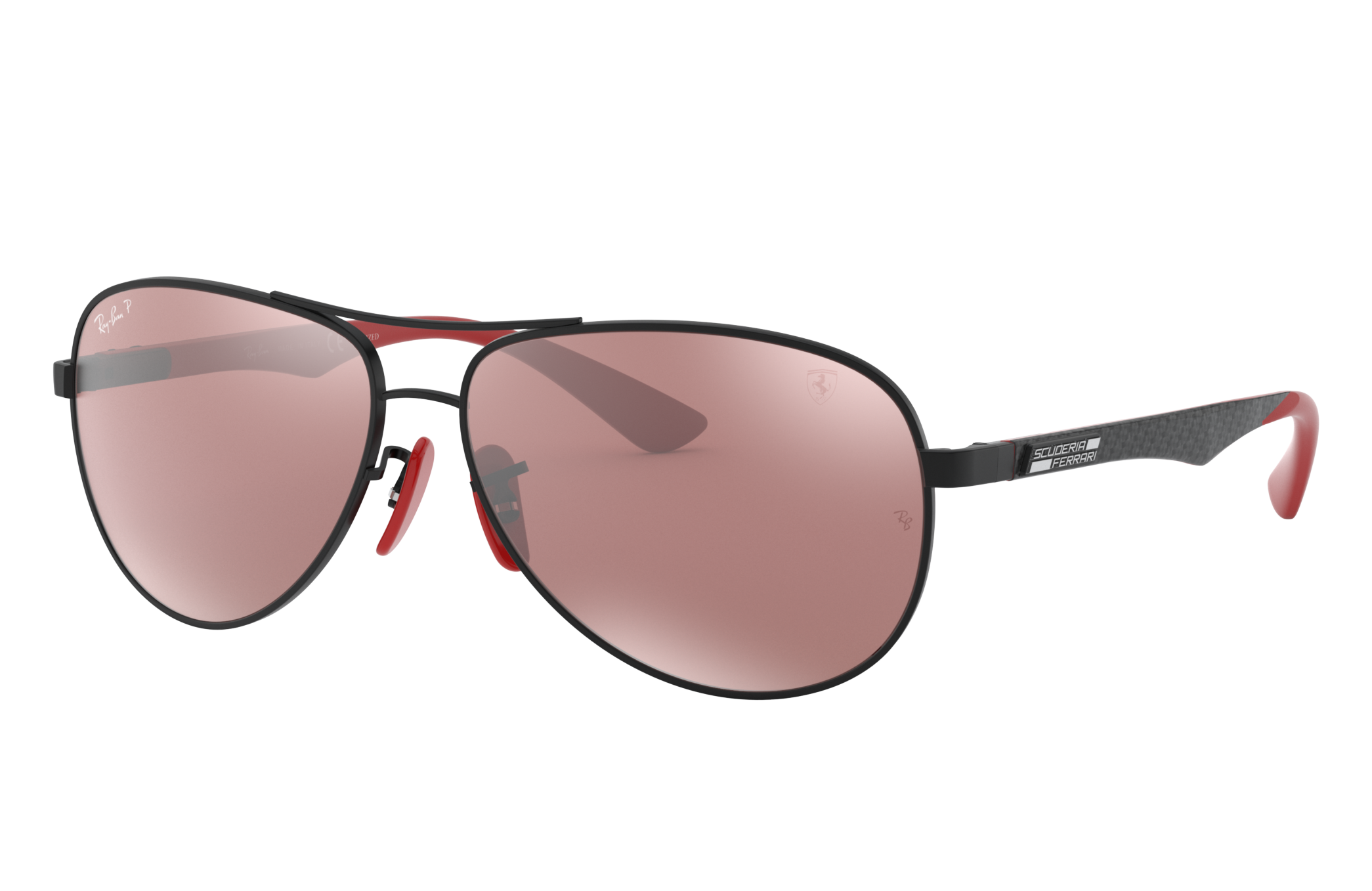 Rb8313m Scuderia Ferrari Collection Sunglasses in Black and Silver | Ray-Ban ®