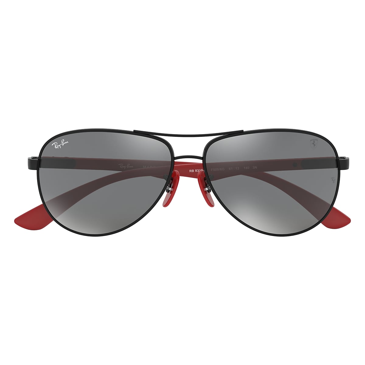 Rb8313m Scuderia Ferrari Collection Sunglasses in Black and Grey 