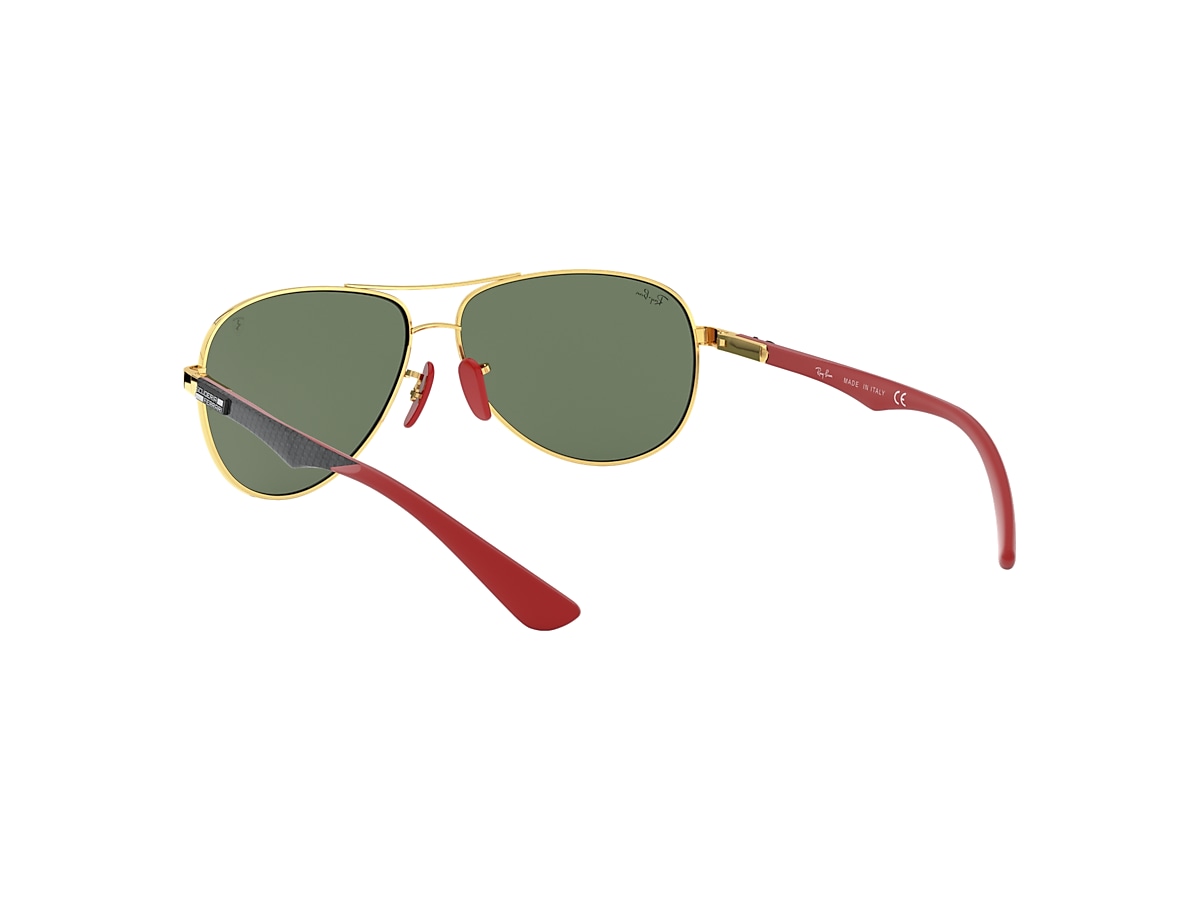 RB8313M SCUDERIA FERRARI COLLECTION Sunglasses in Gold and Green - RB8313M Ray-Ban® US