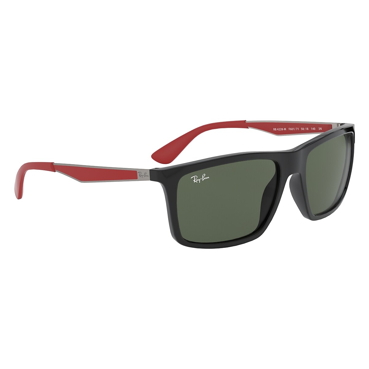 Rb4228m Scuderia Ferrari Collection Sunglasses in Black and Green 