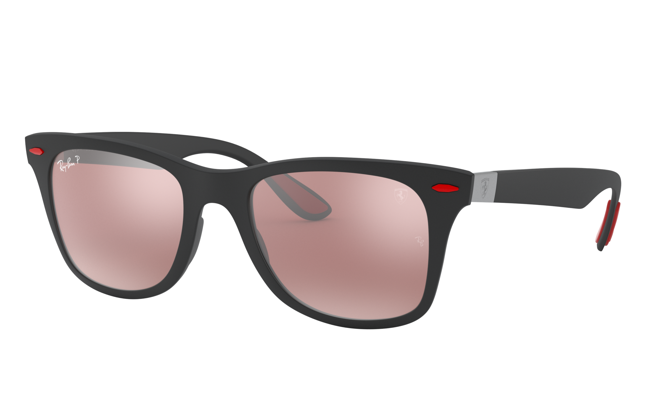Ray Ban Rb4195m Scuderia Ferrari Collection Rb4195m Black Liteforce Silver Polarized Lenses 0rb4195mf602h252 Ray Ban Usa