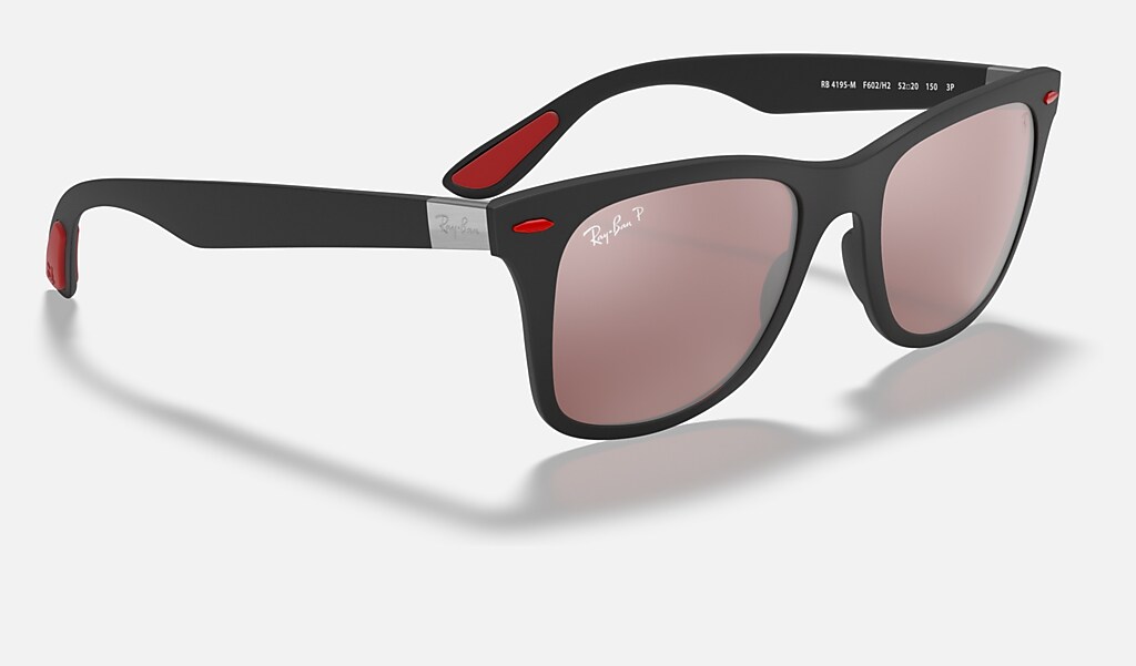 Reactor Staan voor jurk Rb4195m Scuderia Ferrari Collection Sunglasses in Black and Silver | Ray-Ban ®