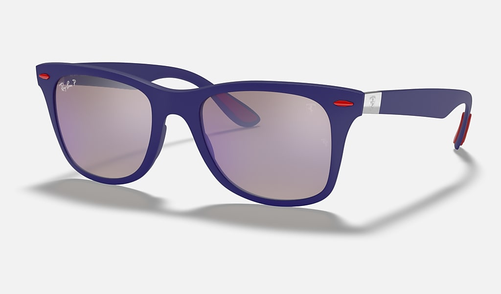 Jet zuurstof Ervaren persoon Rb4195m Scuderia Ferrari Collection Sunglasses in Blue and Blue | Ray-Ban®