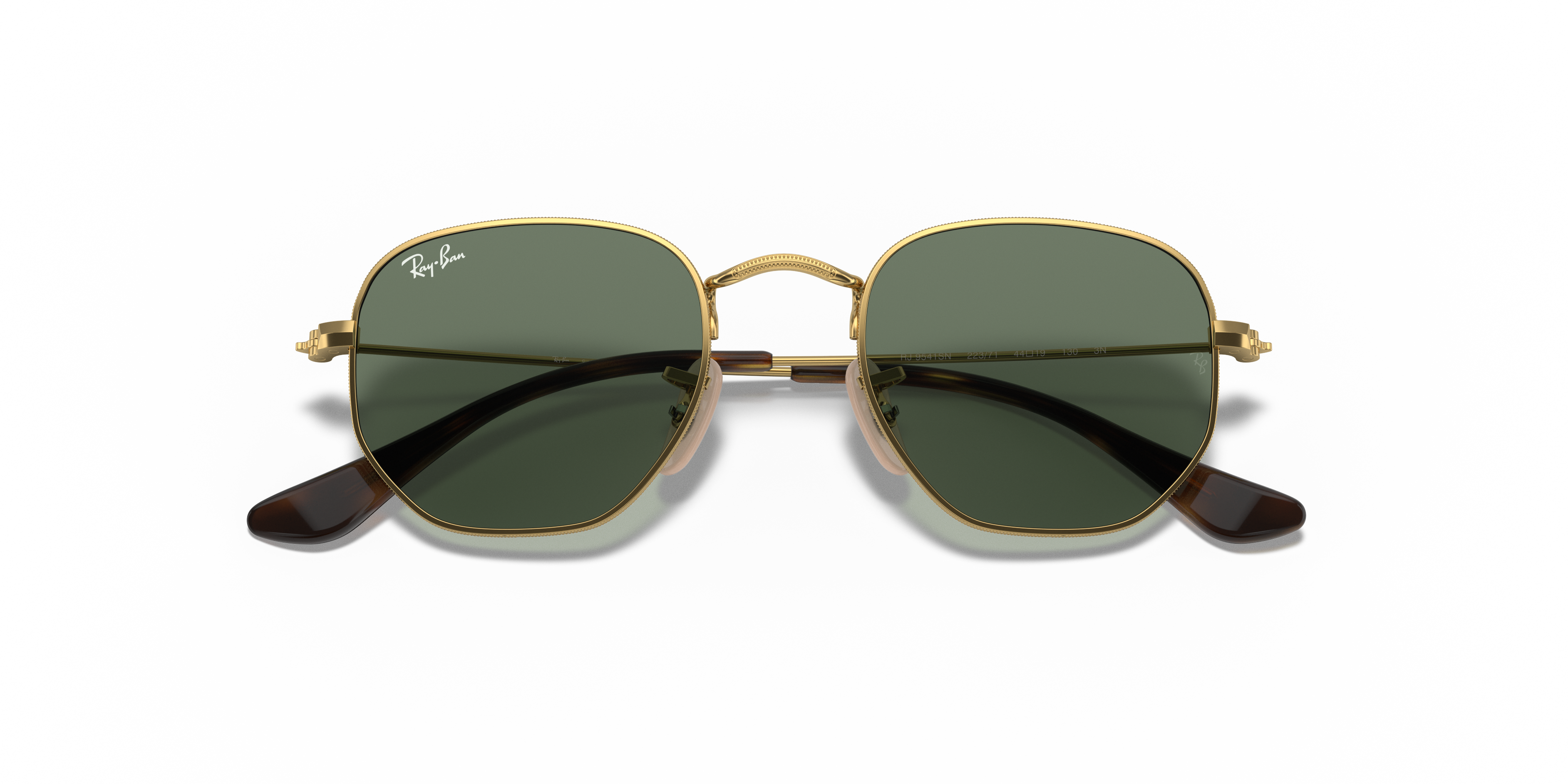 ray ban curved aviators