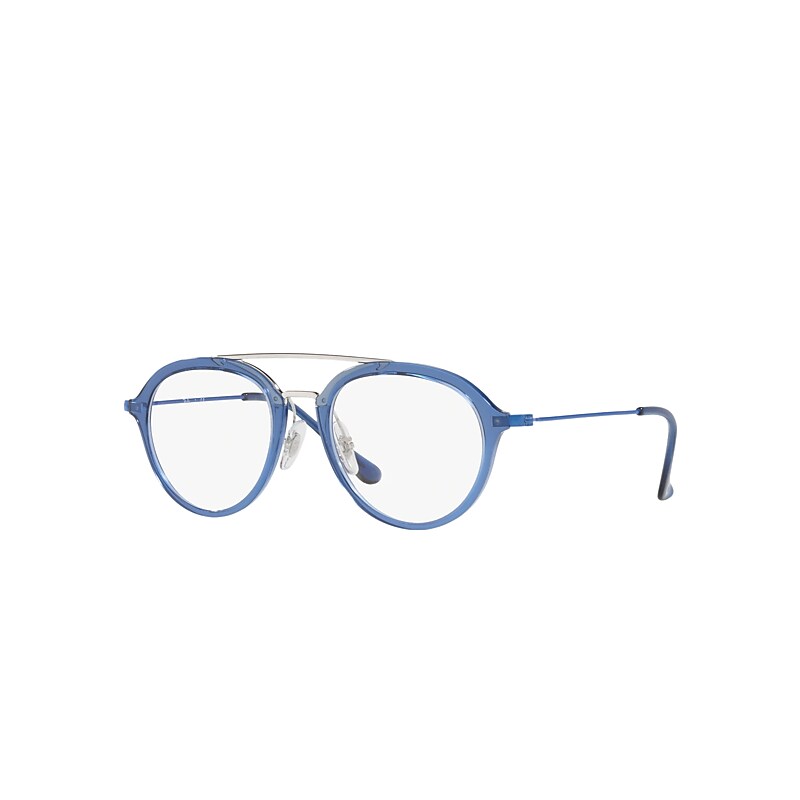 Ray-Ban Junior Rb9065 Optics Kids Eyeglasses Light Blue Frame Clear Lenses Polarized 46-18