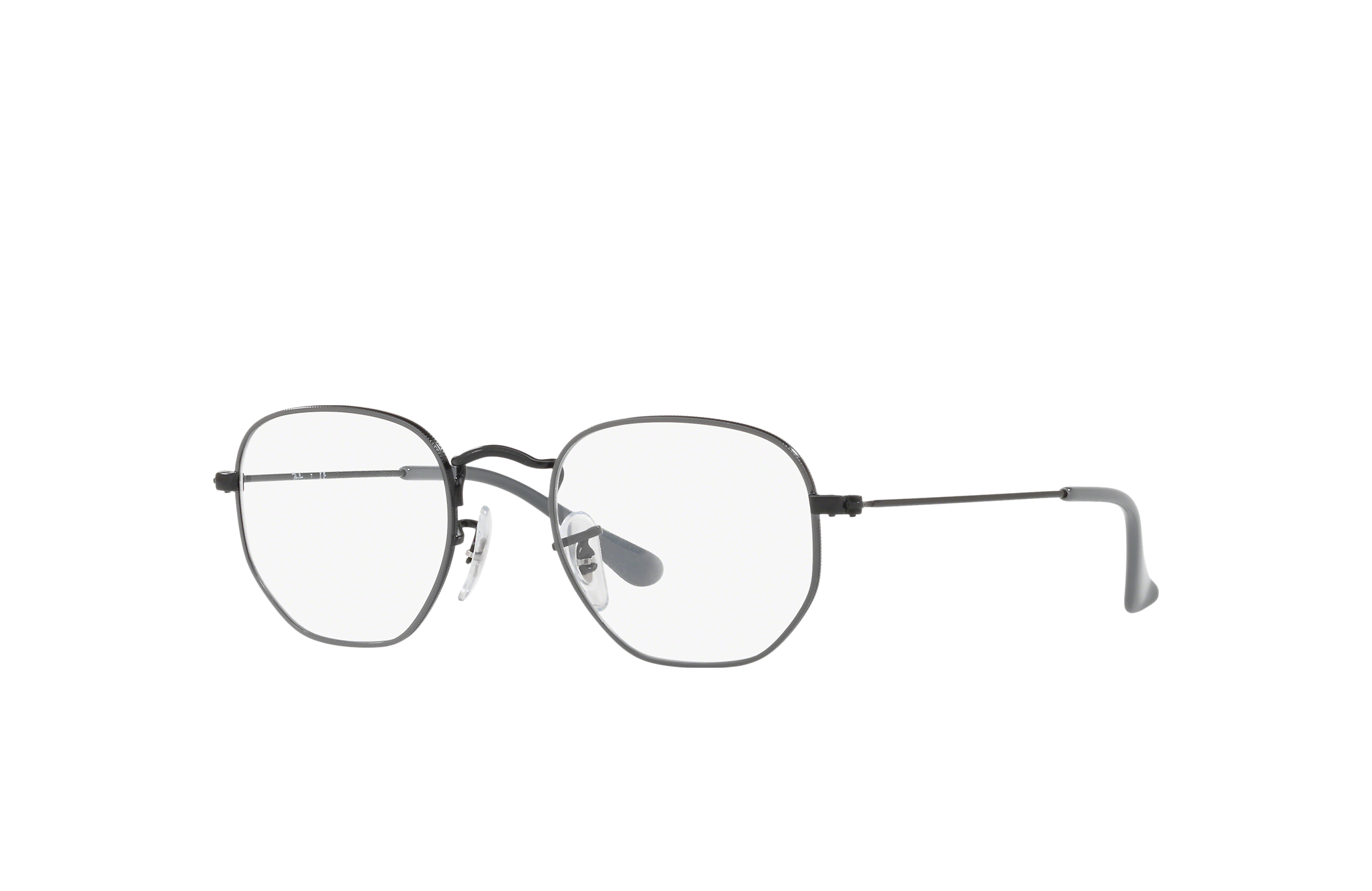 Hexagonal Optics Kids Eyeglasses with Preto Semi Brilhante sobre Cinzento  Frame | Ray-Ban®