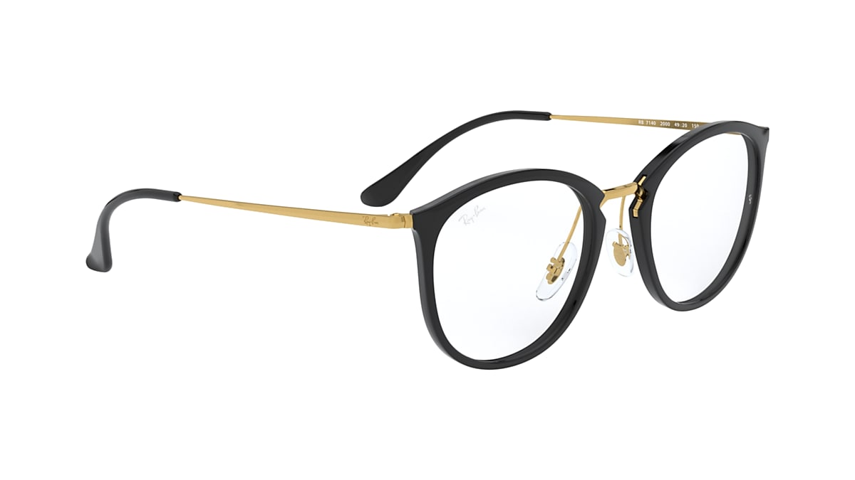 レイバン公式ストア】 Ray-Ban® RB7140 OPTICS メガネ | ブラック ...