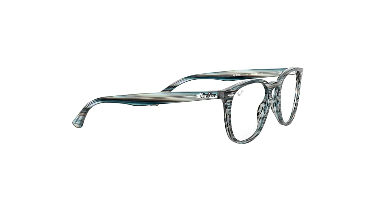 RB7159 OPTICS Eyeglasses with Striped Blue Grey Frame - RB7159 
