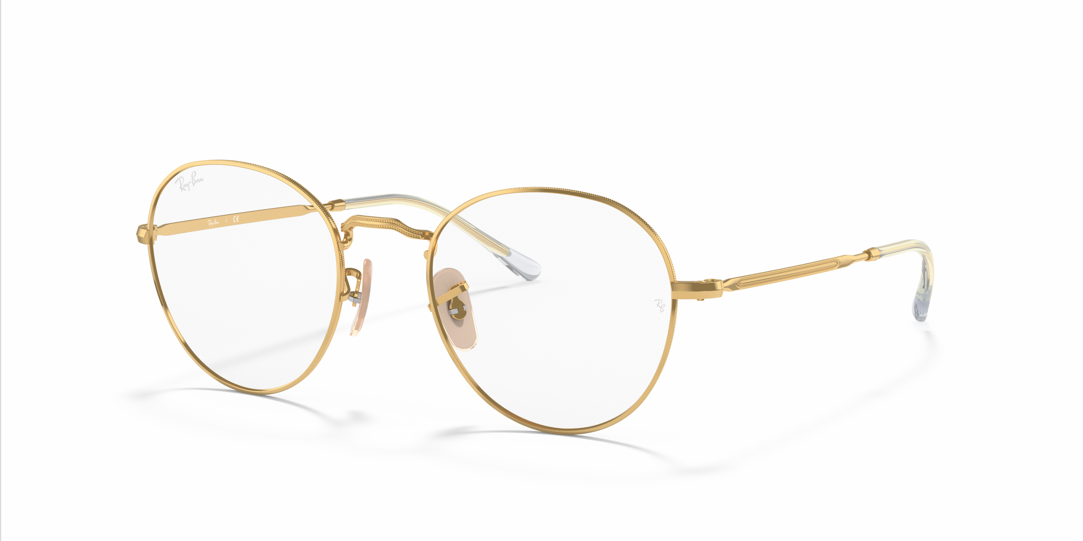 ray ban gold circle glasses