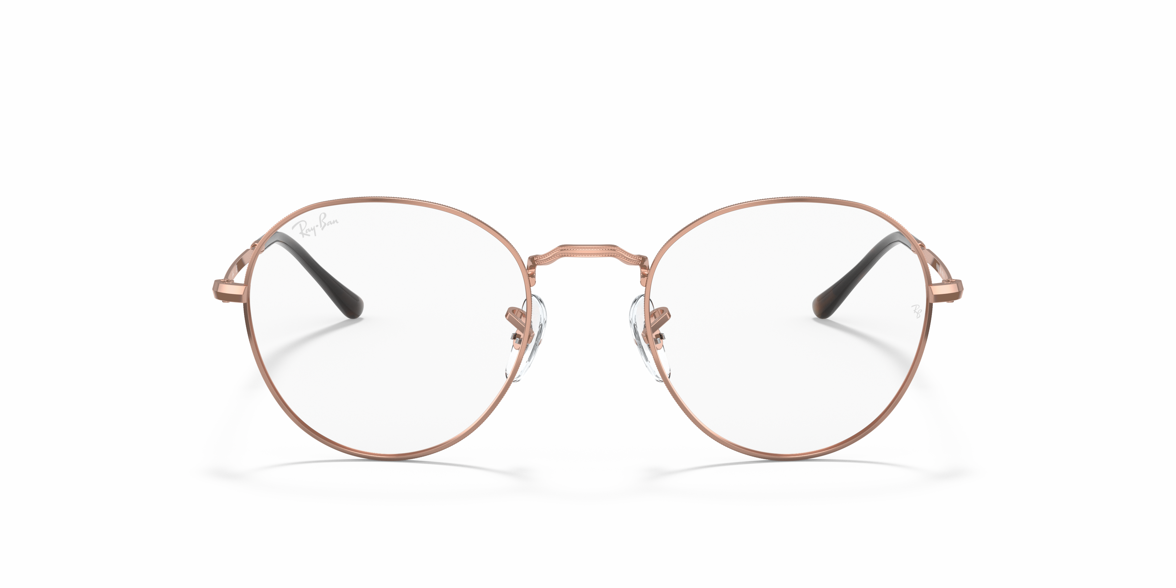 round metal optics ray ban