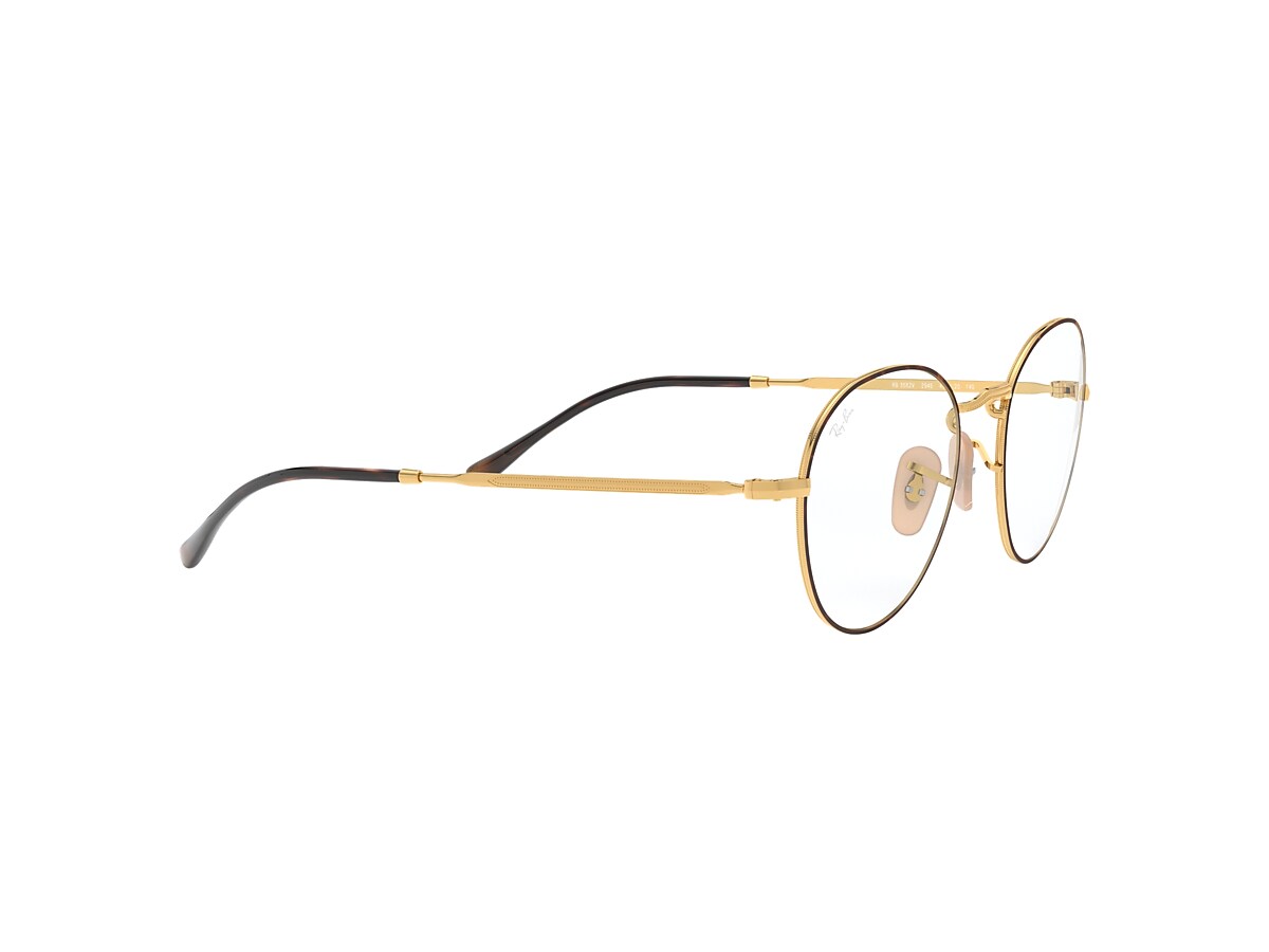 ROUND METAL OPTICS II Eyeglasses with Havana On Gold Frame 