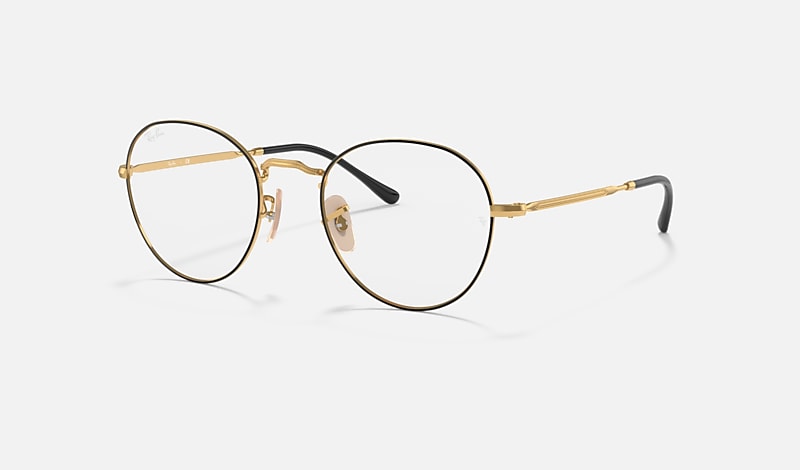 Ray ban round sales metal optics gold