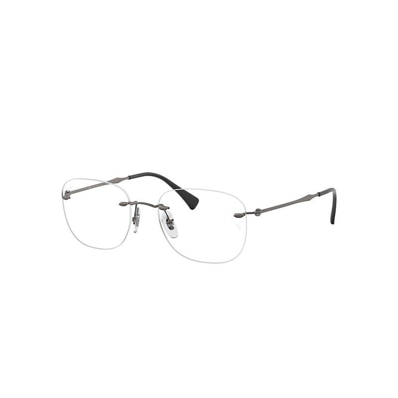 Ray-Ban Rb8748 Eyeglasses Gunmetal Frame Clear Lenses Polarized 52-18
