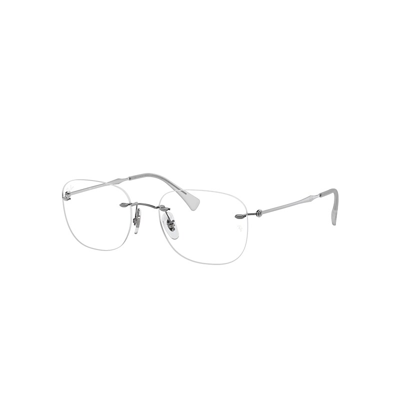Ray-Ban Rb8748 Optics Eyeglasses Gunmetal Frame Clear Lenses Polarized 52-18