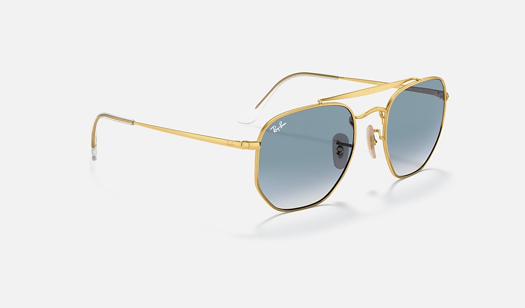 Marshal Sunglasses in Gold and Light Blue | Ray-Ban®