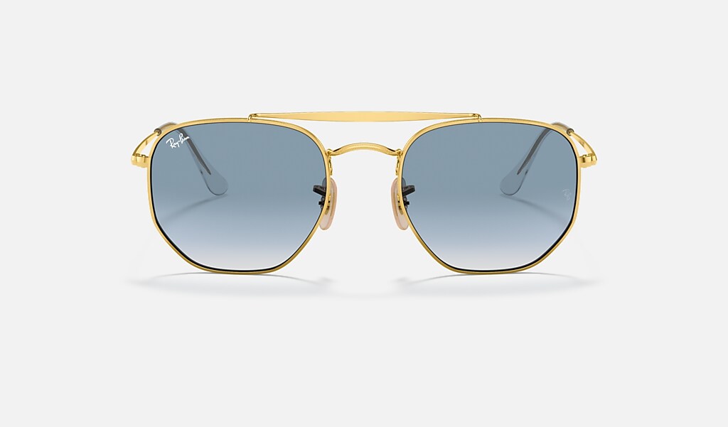 Marshal Sunglasses in Gold and Light Blue | Ray-Ban®