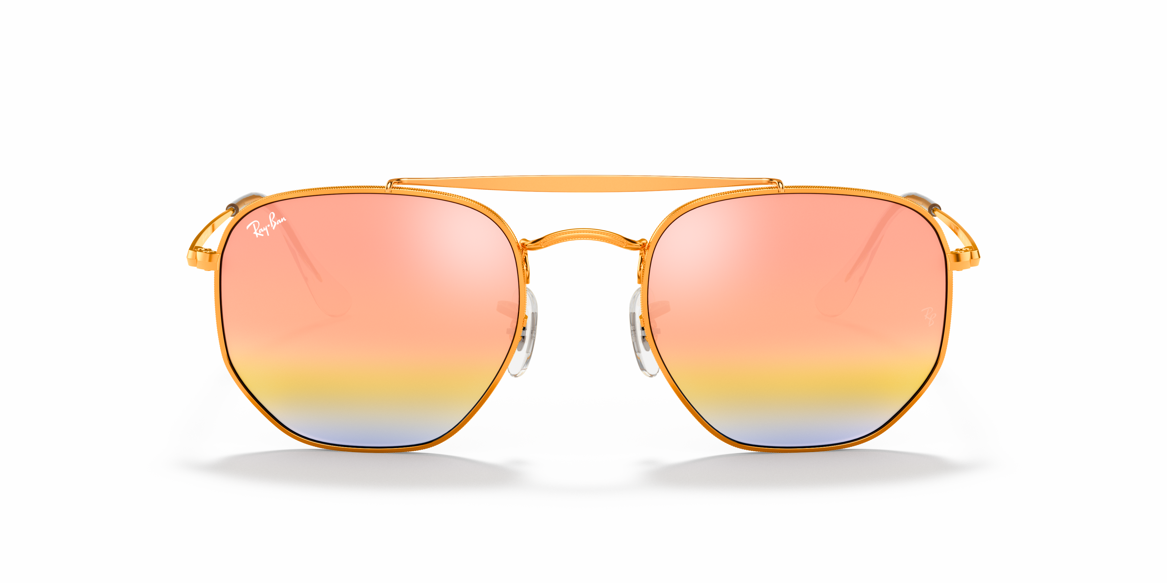 ray ban marshal pink gradient mirror