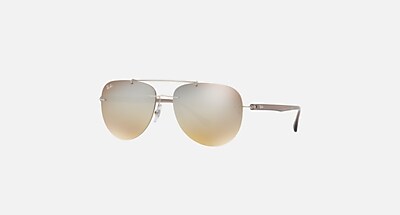 RB8059 Sunglasses in Silver and Brown Silver Gradient Mirror RB8059 Ray Ban