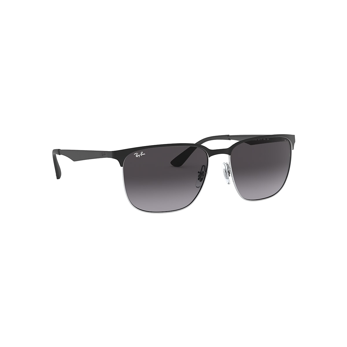RB3569 Sunglasses in Black On Silver and Light Grey Gradient