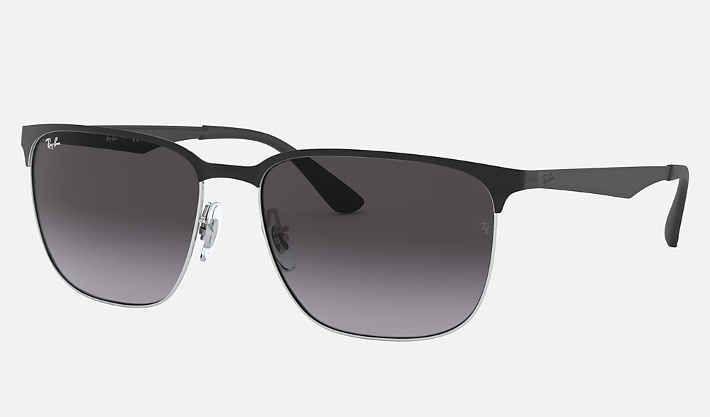 Rb3569 Sunglasses in Black On Silver and Grey | Ray-Ban®