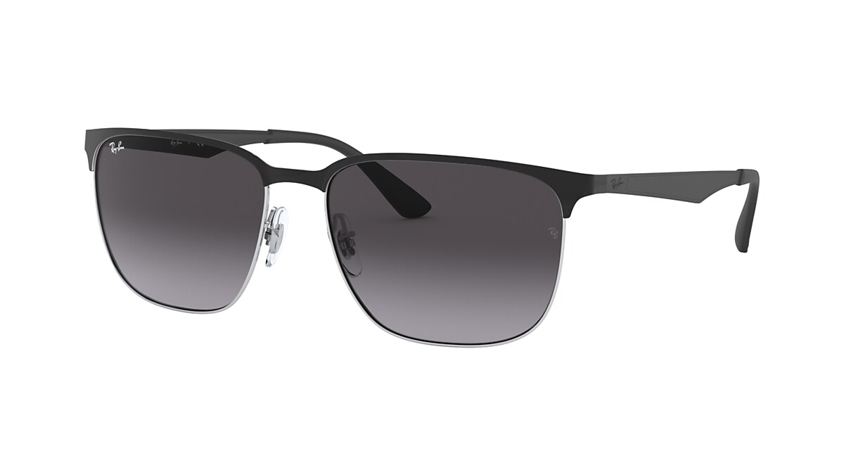 RB3569 Sunglasses in Black On Silver and Grey - RB3569 - Ray-Ban