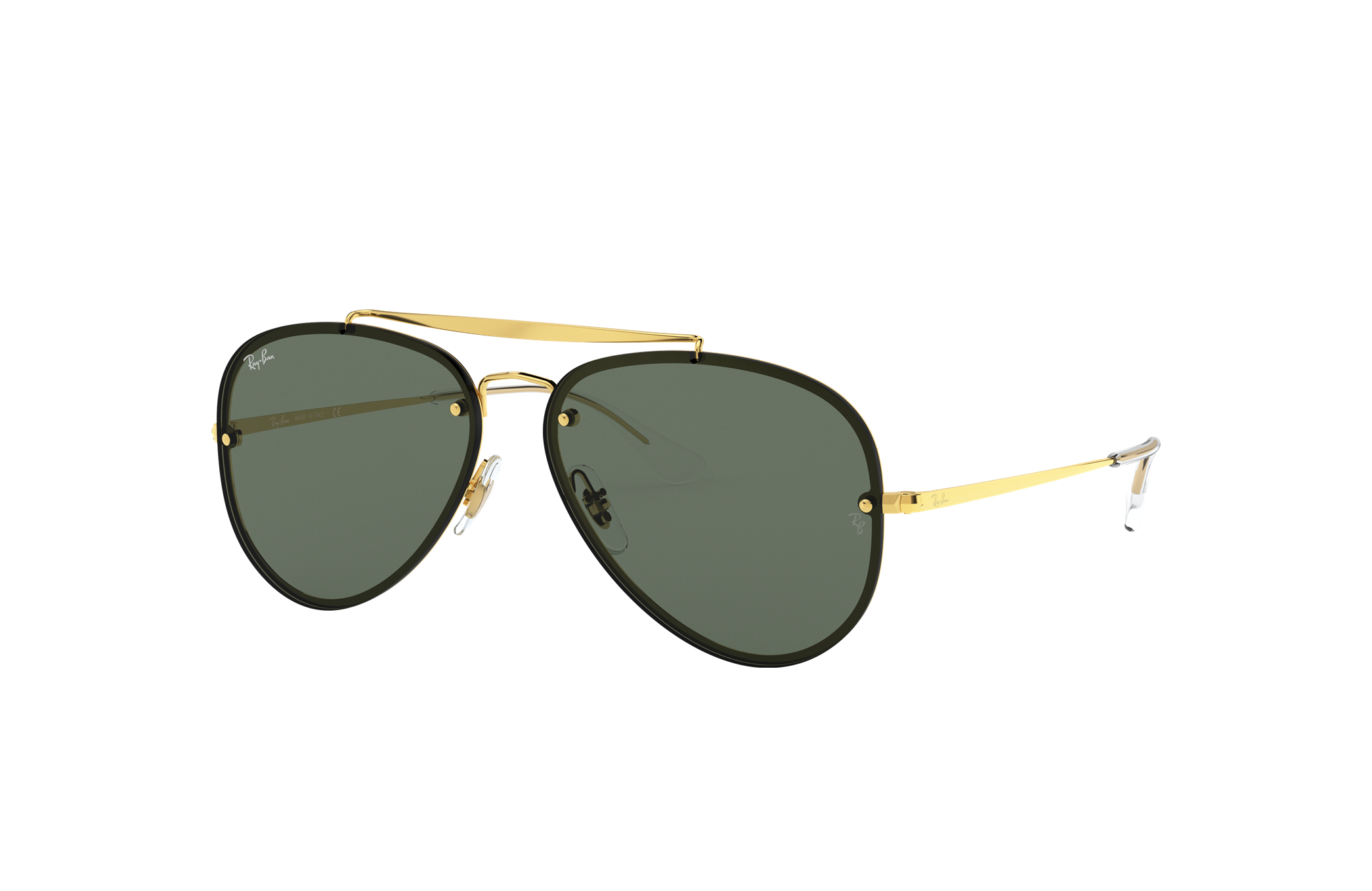 ray ban blaze aviator green