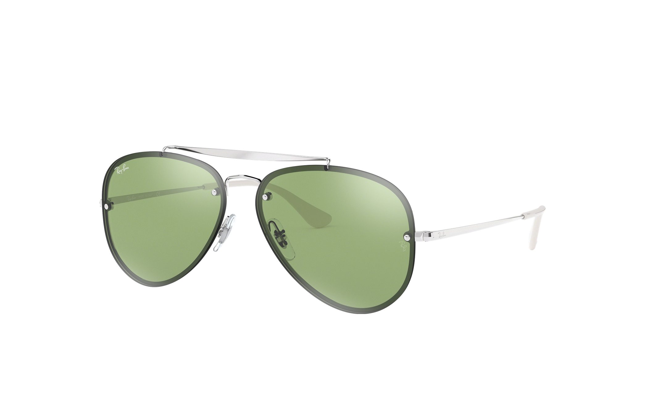 ray ban blaze aviator green