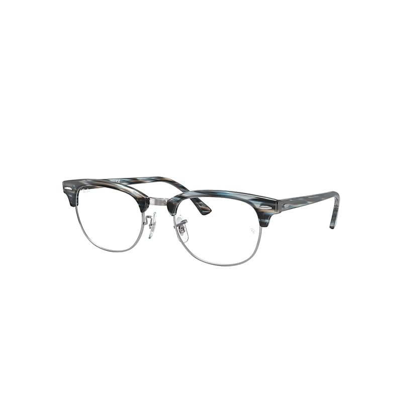 Ray-Ban Clubmaster Optics Eyeglasses Blue Frame Clear Lenses 49-21