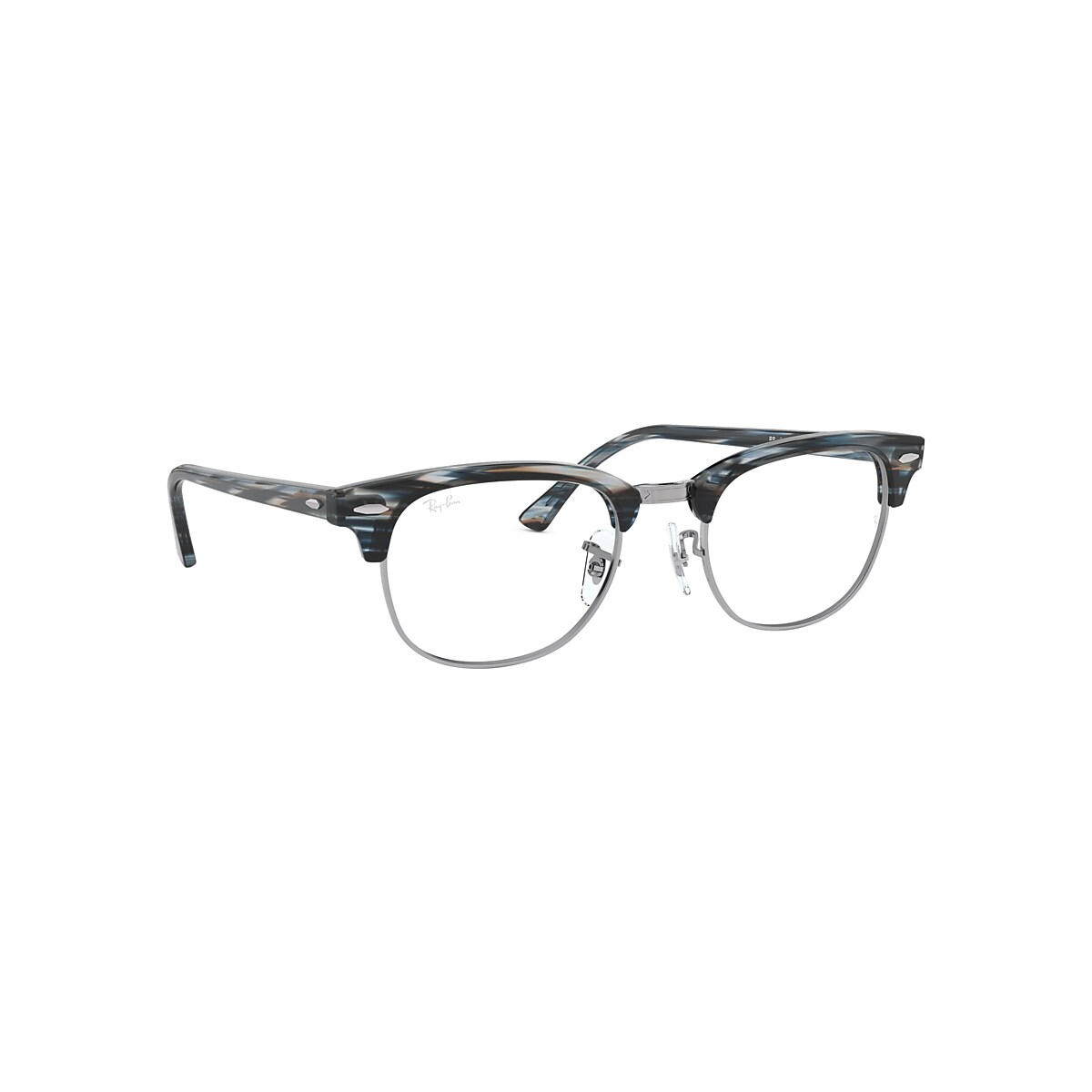 Clubmaster Optics Eyeglasses With Blue Frame Ray Ban