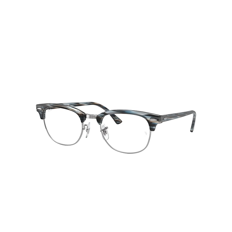 Ray-Ban Clubmaster Optics Eyeglasses Blue Frame Clear Lenses 51-21