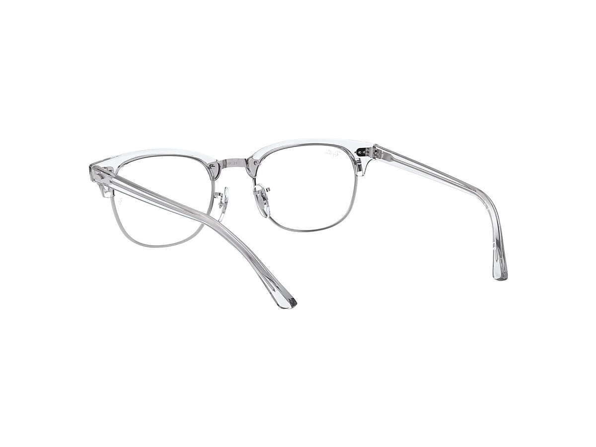 Clubmaster Optics Eyeglasses with White Transparent Frame | Ray-Ban®