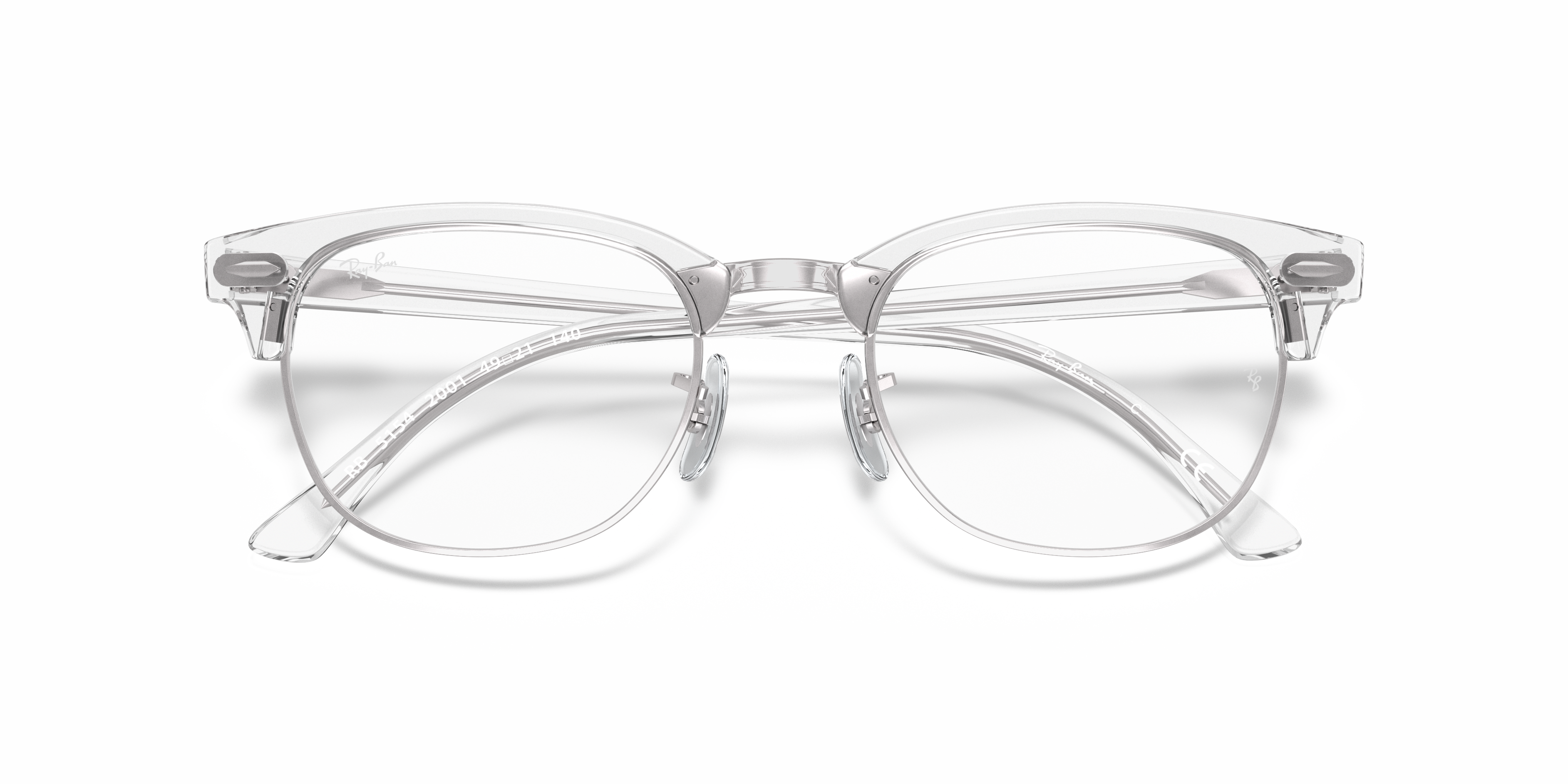 transparent ray ban clubmaster