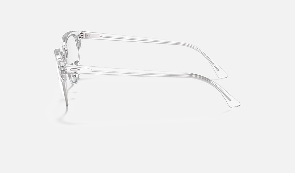 Clubmaster Optics Eyeglasses with White Transparent Frame | Ray-Ban®