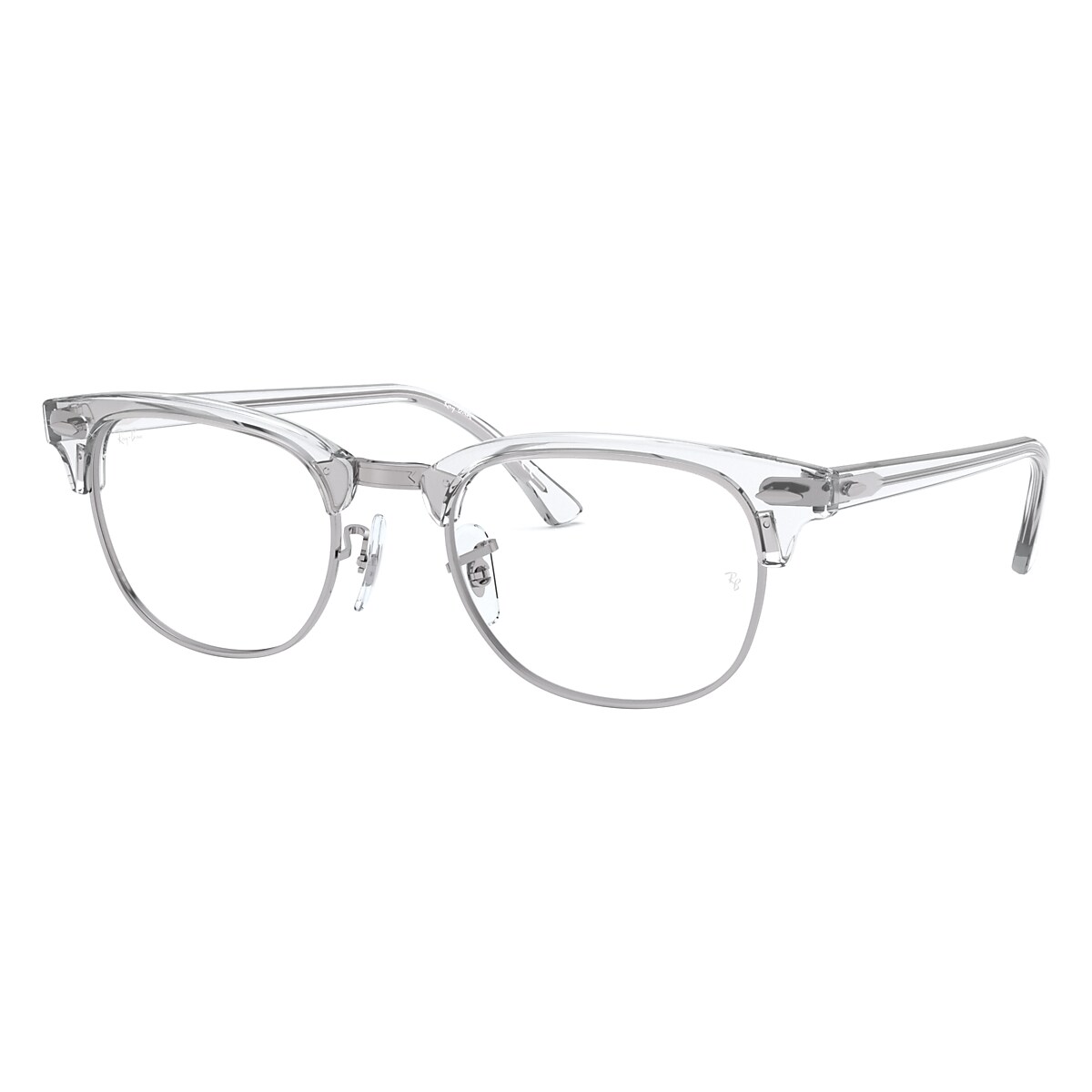 CLUBMASTER OPTICS Eyeglasses with White Transparent Frame CLUBMASTER OPTICS Eyeglasses with White Transparent Frame