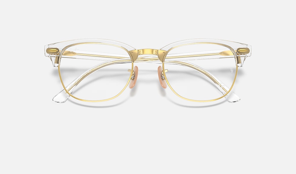Clubmaster Optics Eyeglasses with Transparent Frame | Ray-Ban®