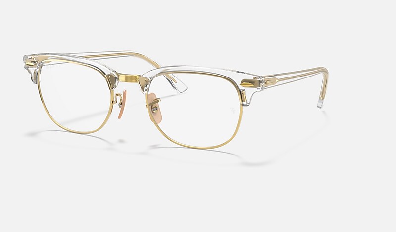 Ray ban deals clubmaster gold frame