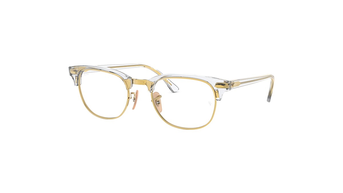 Clubmaster Optics Eyeglasses with Transparent Frame | Ray-Ban®