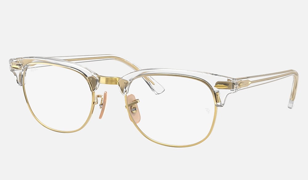 dubbele bereiden onwettig Clubmaster Optics Eyeglasses with Transparent Frame | Ray-Ban®