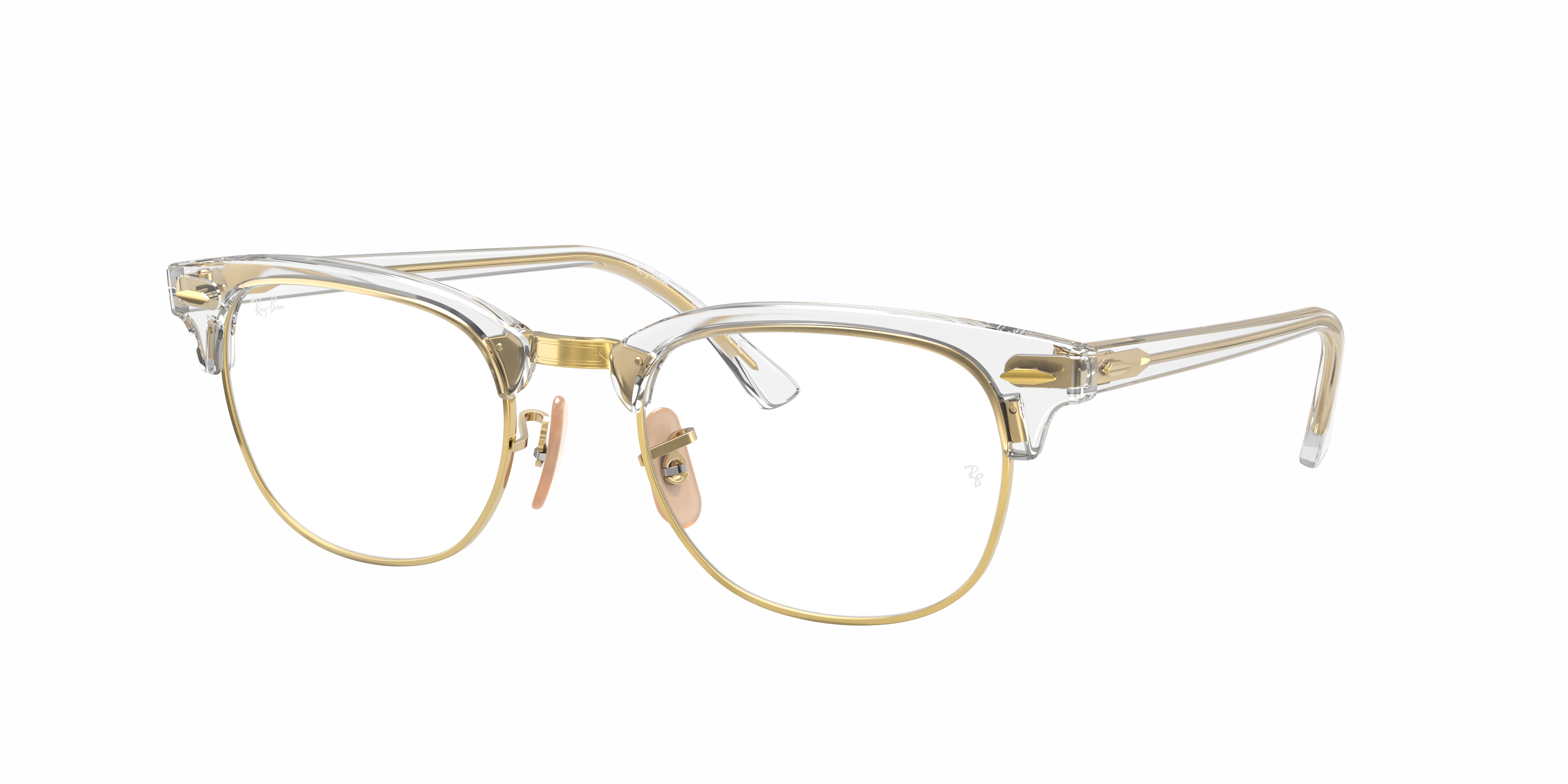 Emulation Chap Plush Doll Clubmaster Optics Eyeglasses with Transparent Frame | Ray-Ban®