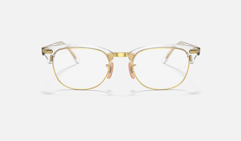 Concealment Weekdays landlady Clubmaster Optics Eyeglasses with Transparent Frame | Ray-Ban®