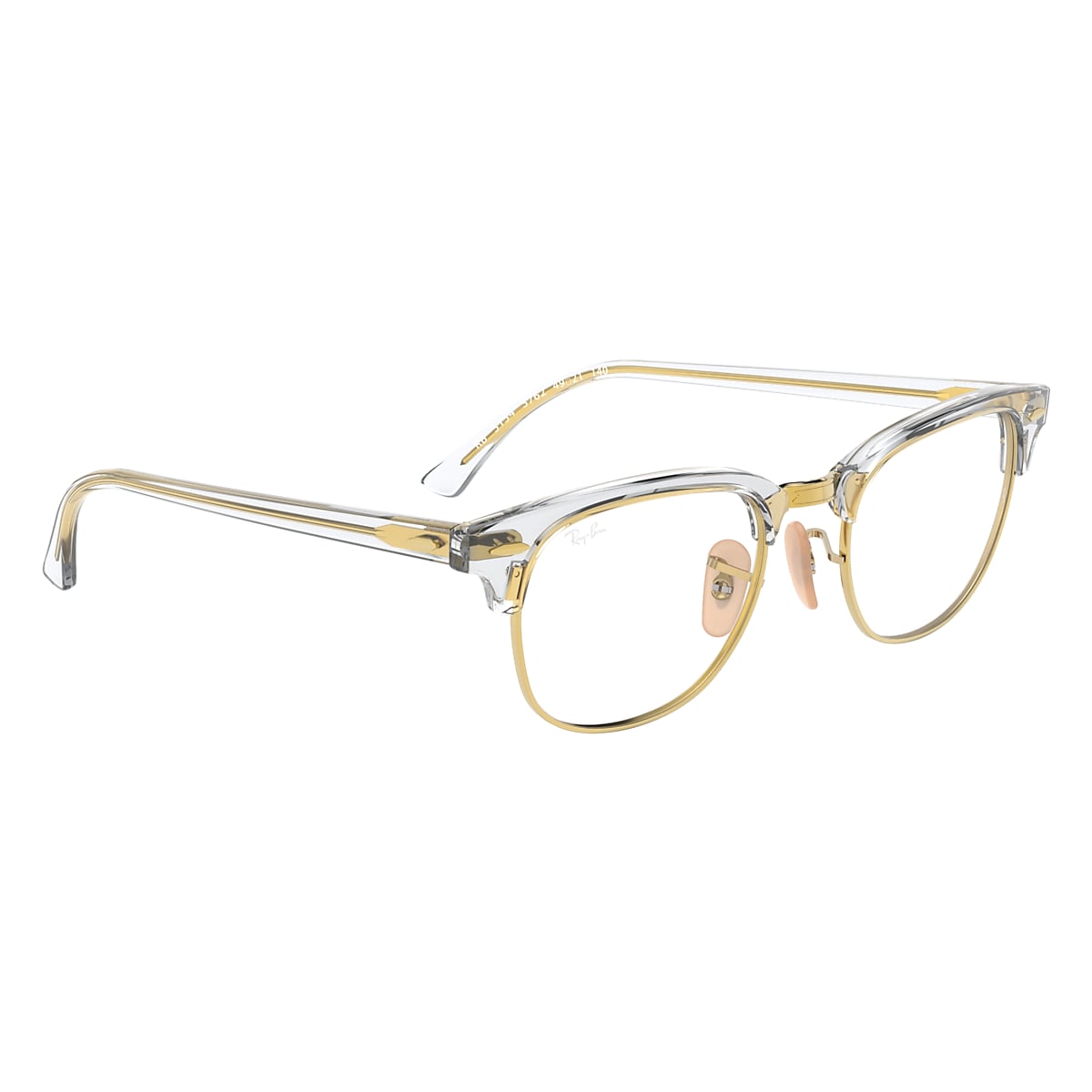 ankle solo Pedagogy Clubmaster Optics Eyeglasses with Transparent Frame | Ray-Ban®