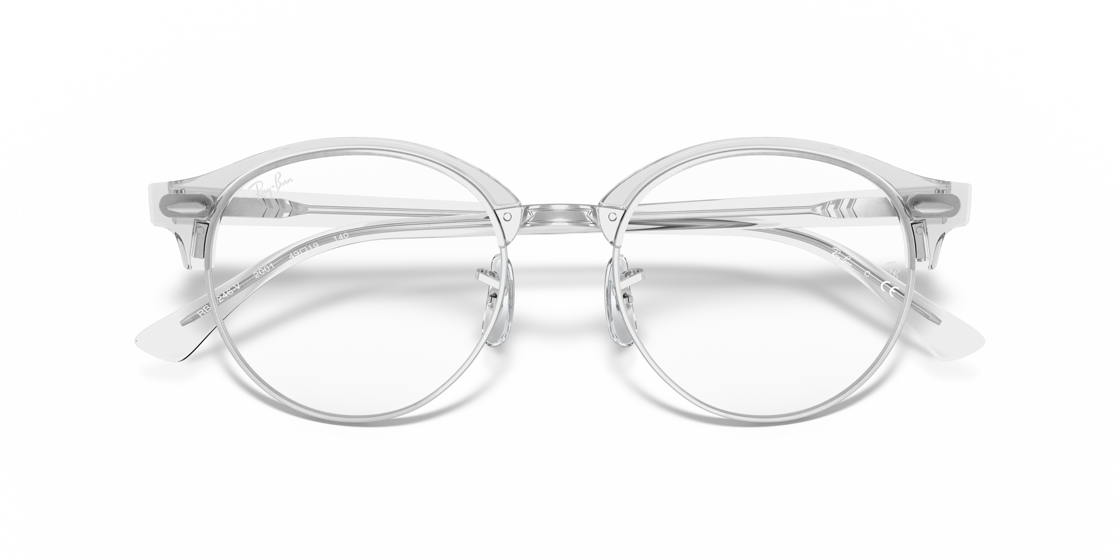 clear frame ray ban prescription glasses